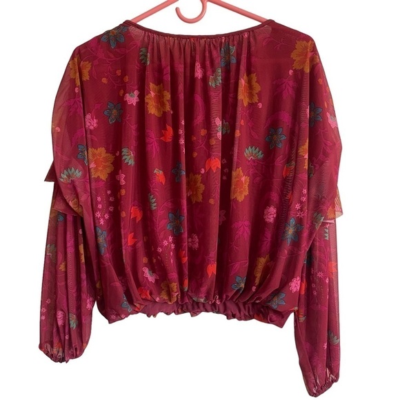 Free People Wildflower Honey Peasant Blouse, Size XS - Picture 7 of 8